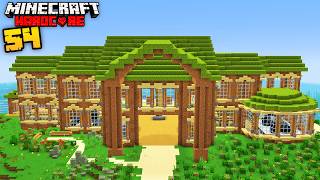 I Built a MANSION out of DIRT in Minecraft Hardcore [upl. by Morrell]