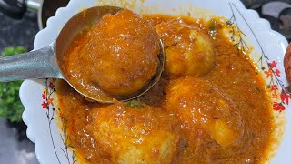 Dhaba style egg curry  Dhaba jaisa Anda curry ki aasan recipe  Make cooking unique [upl. by Alanson]