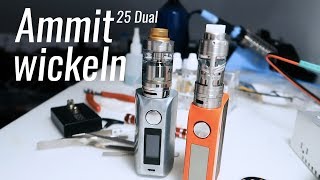 Ammit 25 Dual Coil wickeln  Ezigarette  MAGIXTHING  MAGIXMAKER [upl. by Nairod]