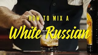 How to mix a perfect White Russian 🍸 [upl. by Dace]