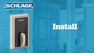 How to Install Schlage Control Smart Deadbolt [upl. by Redna648]