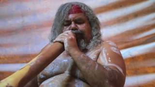 Traditional Didgeridoo Rhythms by Lewis Burns Aboriginal Australian Artist [upl. by Odlaniger901]