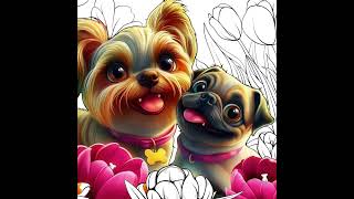 LOVE YOUR PET dog love mypet coloring youtubeshorts youtubevideo fyp fypシ゚ [upl. by Nakashima135]