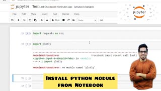 ModuleNotFoundError  No module named pandas  How to install python modules from Jupyter Notebook [upl. by Vasta]