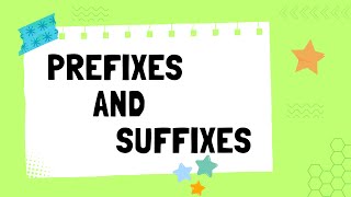 Prefixes and Suffixes  English Grammar  The Study Corner  prefixes suffixes grammar [upl. by Shore]