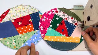 Amazing Product From Scraps Fabric and Old Jeans  Beautiful and Easy for beginners [upl. by Pulcheria139]