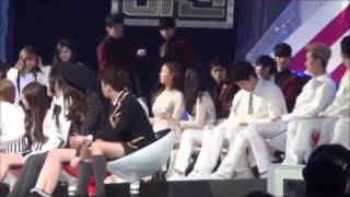 SehunHayoung Moment SBS Gayo Daejun 2013 [upl. by Jarus]