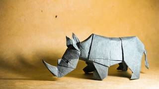 Origami rhino by Quentin Trollip [upl. by Pirzada639]