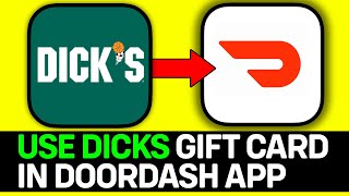 How To Use Dlcks Sporting Goods Gift Card In Doordash App  Full Guide [upl. by Hsirrap]