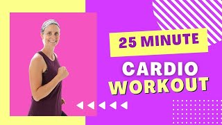 25 Minute Home Cardio Workout No Equipment [upl. by Enneibaf]