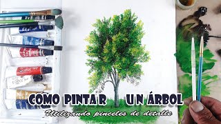 Como PINTAR UN ÁRBOL 2  Video corto [upl. by Ahsuas]