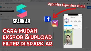 3 CARA EKSPOR amp UPLOAD FILTER DI SPARK AR tutorial sparkar [upl. by Arata786]