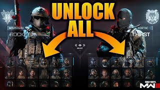 AFTER PATCH UNLOCK ALL TOOL MW3  WARZONE 3  UNLOCK ALL NEW CAMOS OPERATORS amp MORE  w Pekadi [upl. by Kiele]