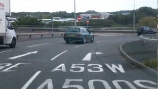 Basford Roundabout turning right to Stoke A500 [upl. by Lionello339]