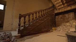 Removing Concrete to Expose the Original Staircase [upl. by Epps]