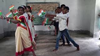 15 th August imdependenceday celebration school students Newtown jothbhim 2024 [upl. by Earlie735]