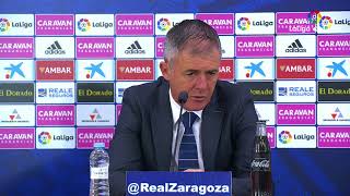 Rueda de prensa de Lucas Alcaraz tras el Real Zaragoza vs UD Almería 21 [upl. by Lak]