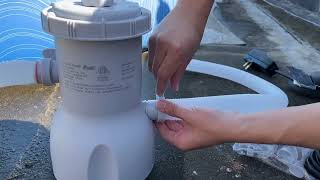 Pool Filter Pump Installation Video [upl. by Noyek658]