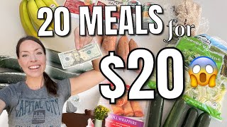 How to Eat Healthy for CHEAP 20 MEALS FOR 20 👏🏻😱 Healthy Meal Ideas for 1 [upl. by Magree]