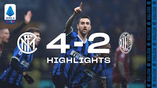 INTER 42 AC MILAN  HIGHLIGHTS  A comeback for the ages 😍⚫🔵 [upl. by Nalehp]