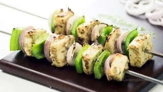 Malai Paneer Tikka Recipe  Vegetarian Tandoori Recipes at Home [upl. by Ayekehs328]