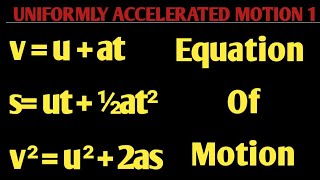 How to derive equation of motion Equation of Motion [upl. by Yaresed]