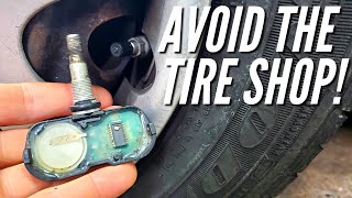 How To Replace TPMS Tire Pressure Monitoring System Sensors Without A Tire Machine [upl. by Seema698]