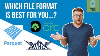 File Formats Big Data Parquet Avro ORC  The Data Channel [upl. by Urbanna712]