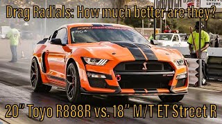 Mickey Thompson ET Street R vs Toyo R888R  900whp 2020 Shelby GT500 [upl. by Ariem819]