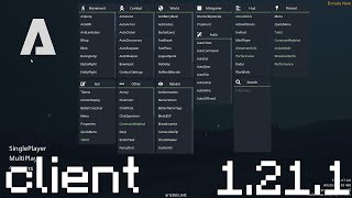 The Most OP Minecraft 1211 Hacked Client  Aristois Client FREE [upl. by Sonitnatsok]