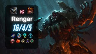 RENGAR JUNGLE vs JARVAN IV  EUW LoL Challenger Patch 1321 [upl. by Romona861]