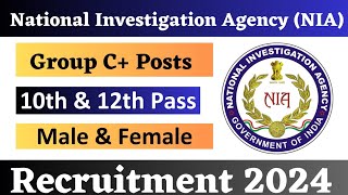 NIA Rally Recruitment 2024 Notification  NIA New Vacancy 2024  Bharti July Jobs 2024  10th Pass [upl. by Ahtikal]