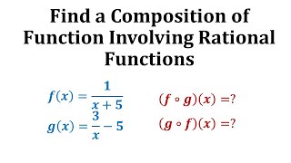 Ex Find a Composition of Functions Involving Rational Functions [upl. by Vidal320]