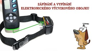 Zapínání a vypínání elektronického výcvikového obojku Dcontrol [upl. by Onil]