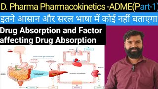 What is Drug Absorption Factor Affecting Drug Absorption  Pharmacokinetics [upl. by Crandall]