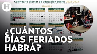 ¡Vacaciones y puentes en ciclo escolar 20232024 Conoce el calendario oficial de la SEP [upl. by Nohsyar]