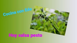 SALSA PESTO receta original ►👉Aprende a hacerla [upl. by Einobe]