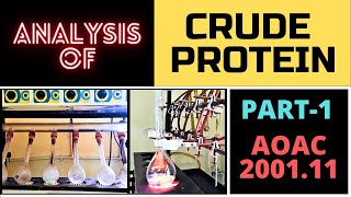 Determination of Crude Protein Content Part1A Complete Procedure AOAC 200111 [upl. by Porta30]