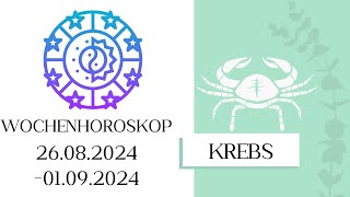 ♋ Wochenhoroskop  Krebs  2608010924  KW 352024 [upl. by Pastelki]