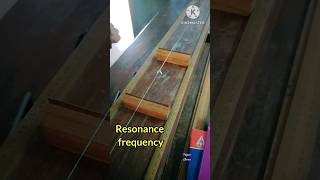 Sonometer Experimentshorts shortvideo physics resonsnce frequency [upl. by Ahlgren]