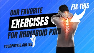 EXERCISES to RELIEVE RHOMBOID PAIN Fast [upl. by Manoff]