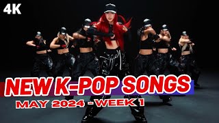 NEW KPOP SONGS  MAY 2024 WEEK 1 [upl. by Acimehs500]