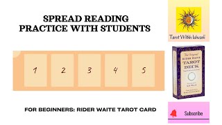 Basic Tarot Spreads Practices With Students TAROTWITHISHVARI learntarot tarotlearning tarot [upl. by Arahahs]