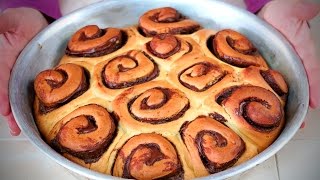 GIRELLE di PAN BRIOCHE alla NUTELLA  Nutella Brioche Rolls Recipe [upl. by Icak478]