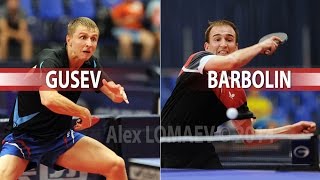 Arseniy GUSEV  Illia BARBOLIN GAC Group 2014 ITTF World Tour Belarus Open [upl. by Nawotna]