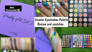 Pretty All Set 2 Palette Swatches and Review  Ucanbe Makeup afforadle Eyeshadow Palette [upl. by Carlie303]