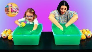 GELLI BAFF VS LOL SURPRISE CHALLENGE TOY LIL SISTERS  TOP AMELI TVIT [upl. by Doowle]