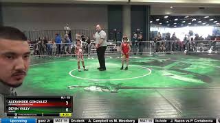 8U 53 Alexander Gonzalez Hermiston Wrestling Vs Devin Vally NWWC [upl. by Lletnahc]