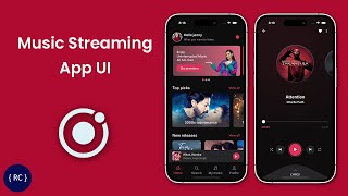 Online Music Streaming App UI in Ionic  Music Player App  Music App [upl. by Nawaj]