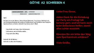 GÖTHE A2 SCHRİEBEN 4 [upl. by Lean]